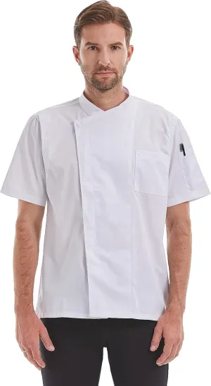 Nanxson Men's Chef Coat Jackets Short Sheeve Restaurant Summer Jacket Kitchen Food Service Work CFM0066