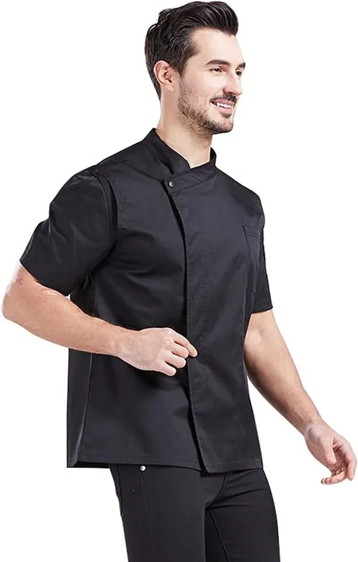 Nanxson Men's Chef Coat Jackets Short Sheeve Restaurant Summer Jacket Kitchen Food Service Work CFM0066