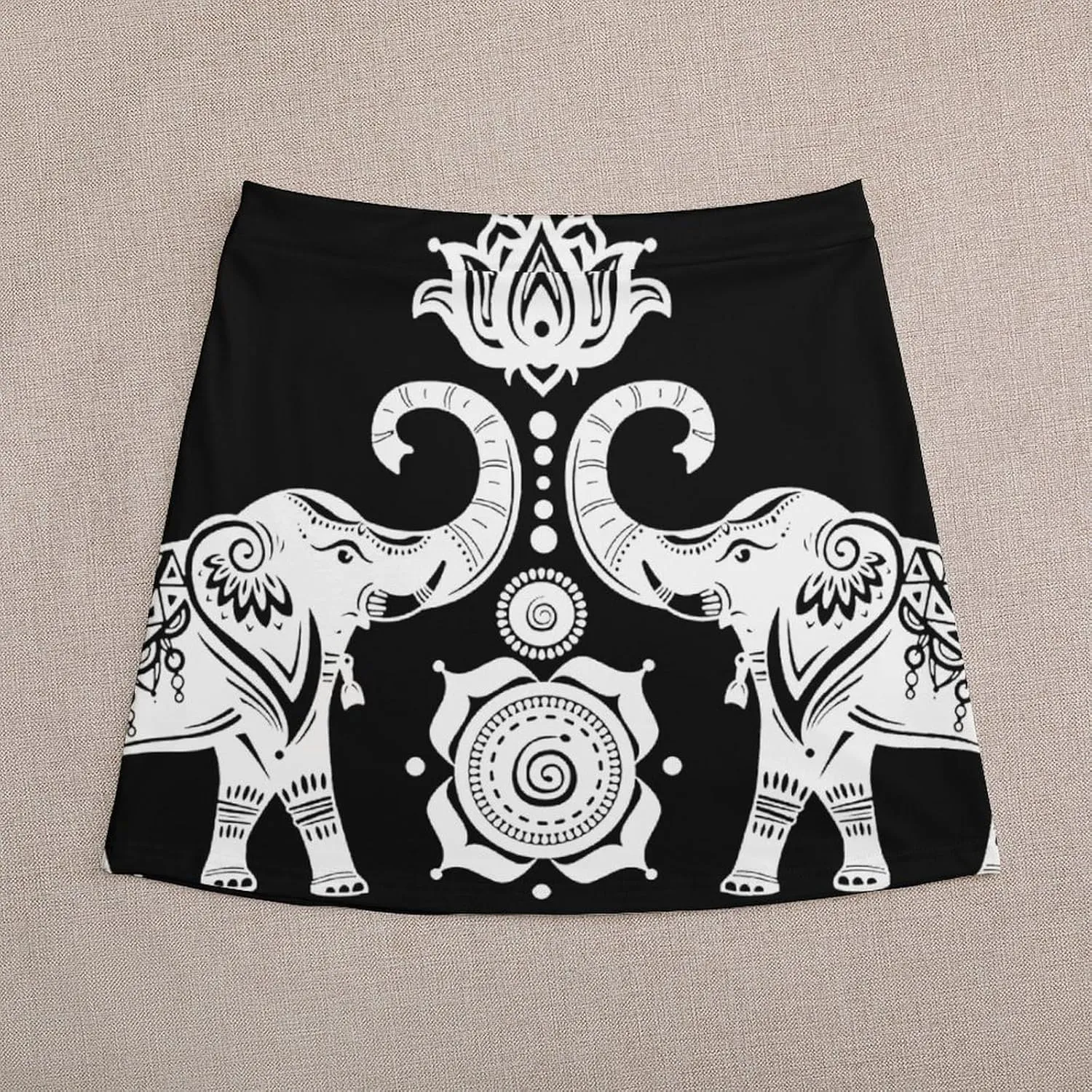 New Elephant Print Short Skirt Womans Athletic Skorts Golf Skirts High Waist Breathable Exercise Skort Athletic