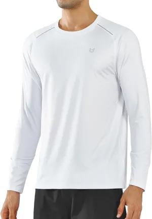NORTHYARD Men's Long Sleeve Running Shirts Quick Dry Athletic Workout Gym Sun Protection UPF 50  Shirt Hiking Swim Rash Guard