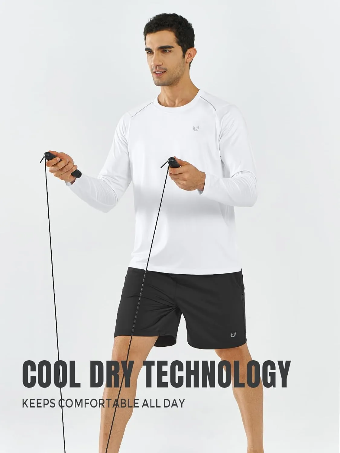 NORTHYARD Men's Long Sleeve Running Shirts Quick Dry Athletic Workout Gym Sun Protection UPF 50  Shirt Hiking Swim Rash Guard