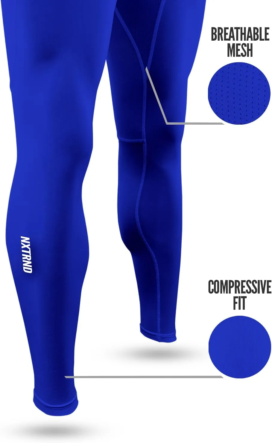 Nxtrnd Core Men's Compression Pants, Tights for Football
