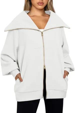 Oversized Sweatshirt For Women 2023 Fall Clothes Hoodies Y2K Jackets Trendy Sweater For Teen Girls JNZJK009