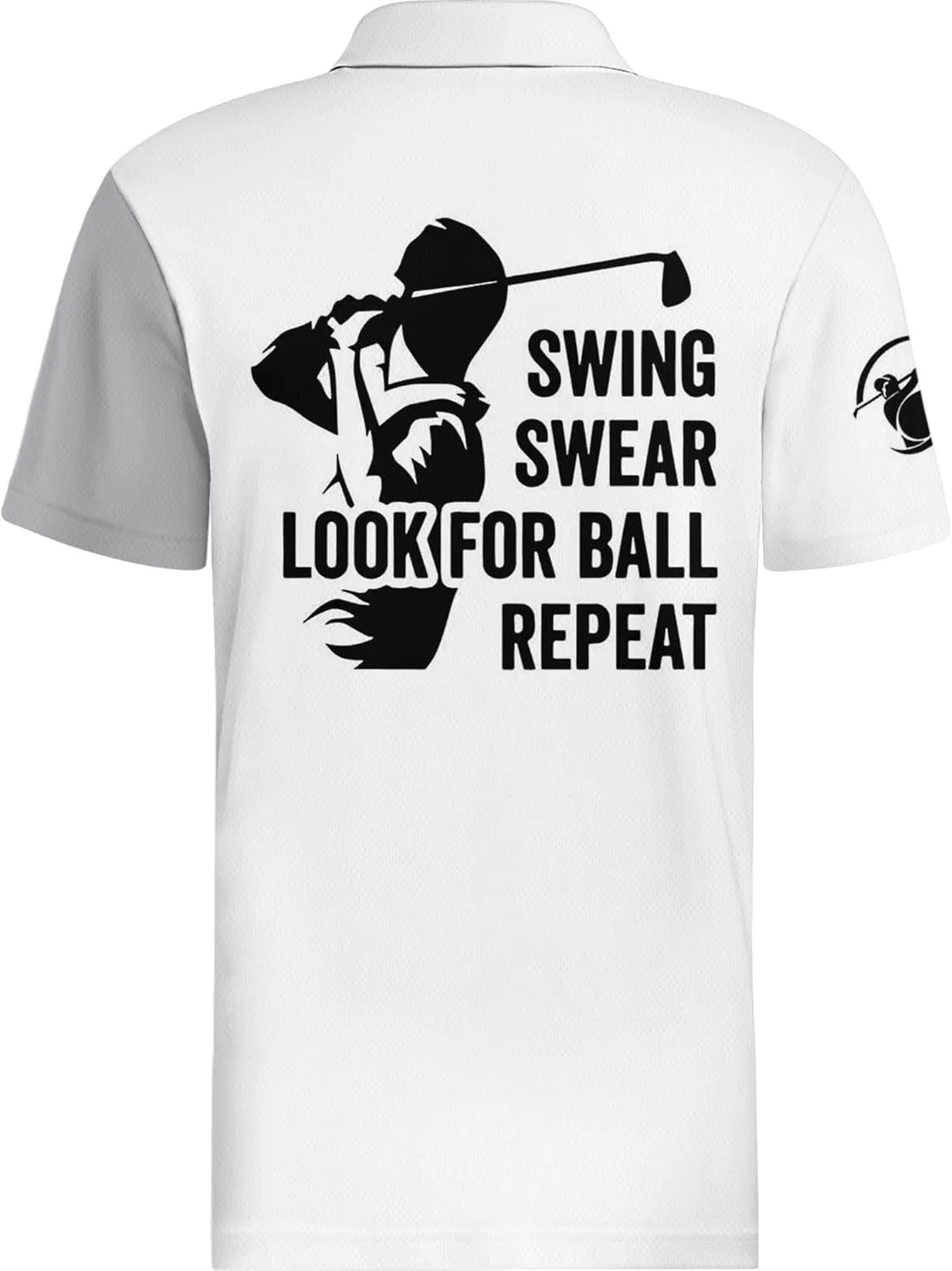 PAGYMO Golf Shirts for Men Crazy Hawaiian Print Funny Mens Polo Shirt