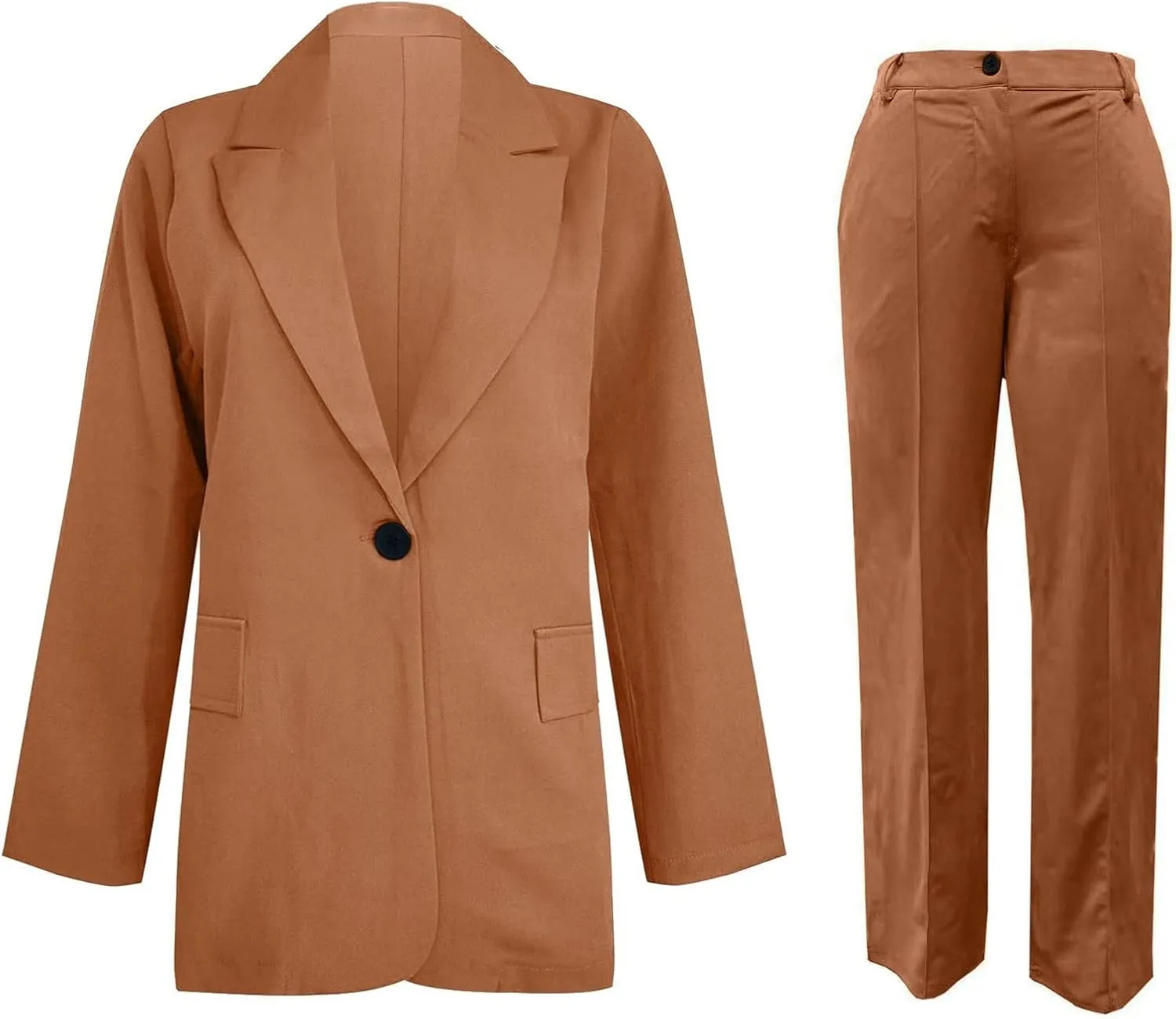 Pants Suits for Women Dressy Blazer Sets 2 Piece Outfits Business Professional Outfits Work Sets Office Clothing Suit
