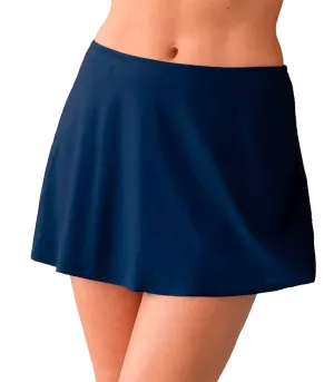 PL-BSKN - Wholesale Women's Plus Swim Skirt in Navy