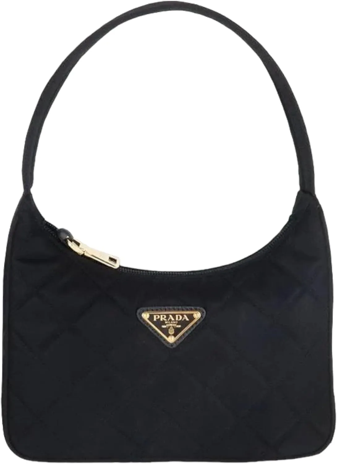 Prada Quilted Tessuto (Nylon) Hobo Bag, Black