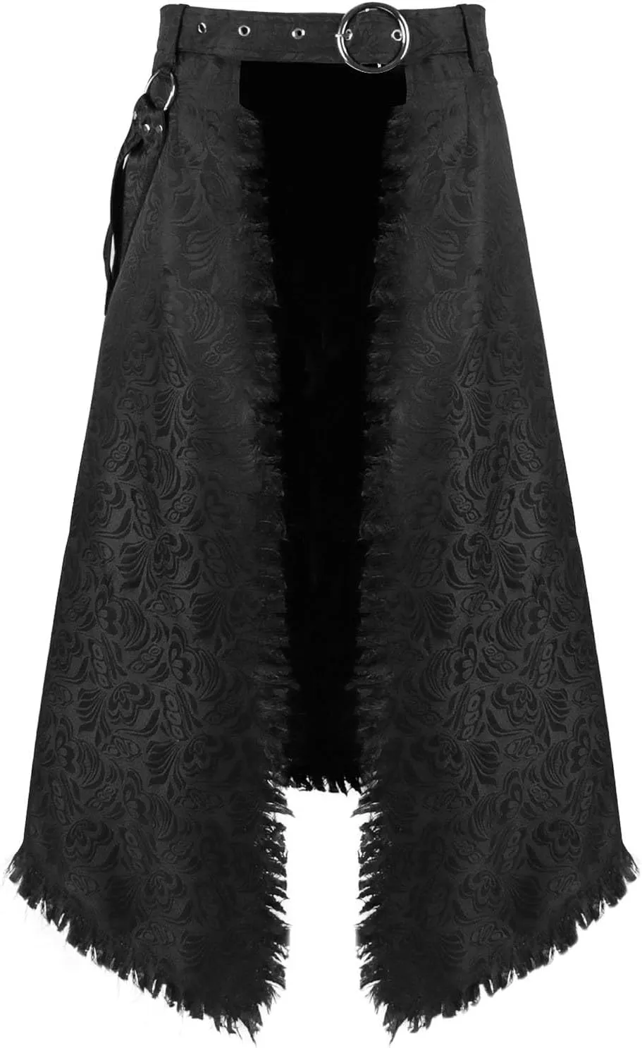 Punk Rave Men's Punk Daily Half Skirt Gothic Metal Chains Adjustable Streetwear Hip Hop Personality Skirts with Belt
