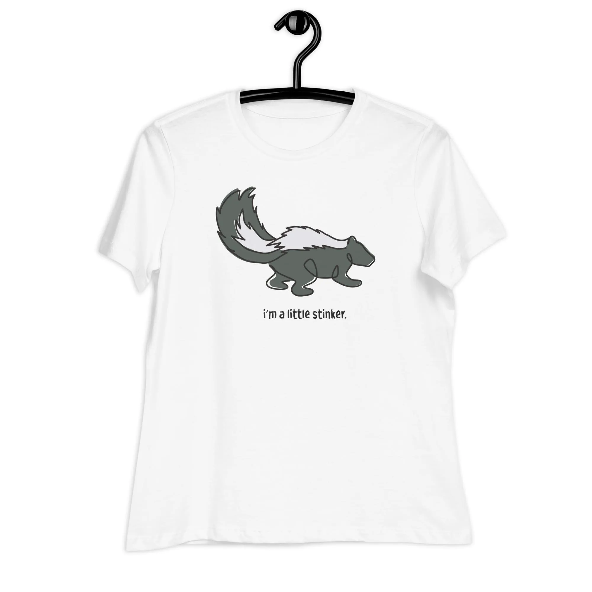 "I'm a Little Stinker" Skunk T-Shirt for Women