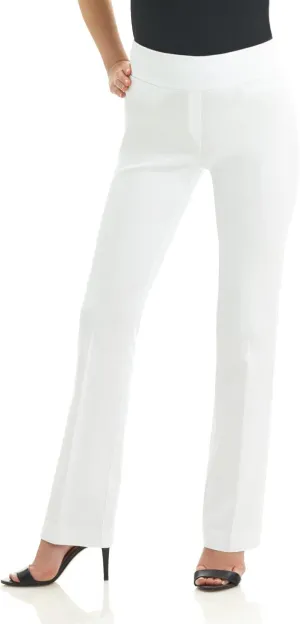 Rekucci Womens Ease into Comfort Stretchy Business Casual Bootcut Pull-On Everyday Office Pant in Regular/Tall/Petite Sizes