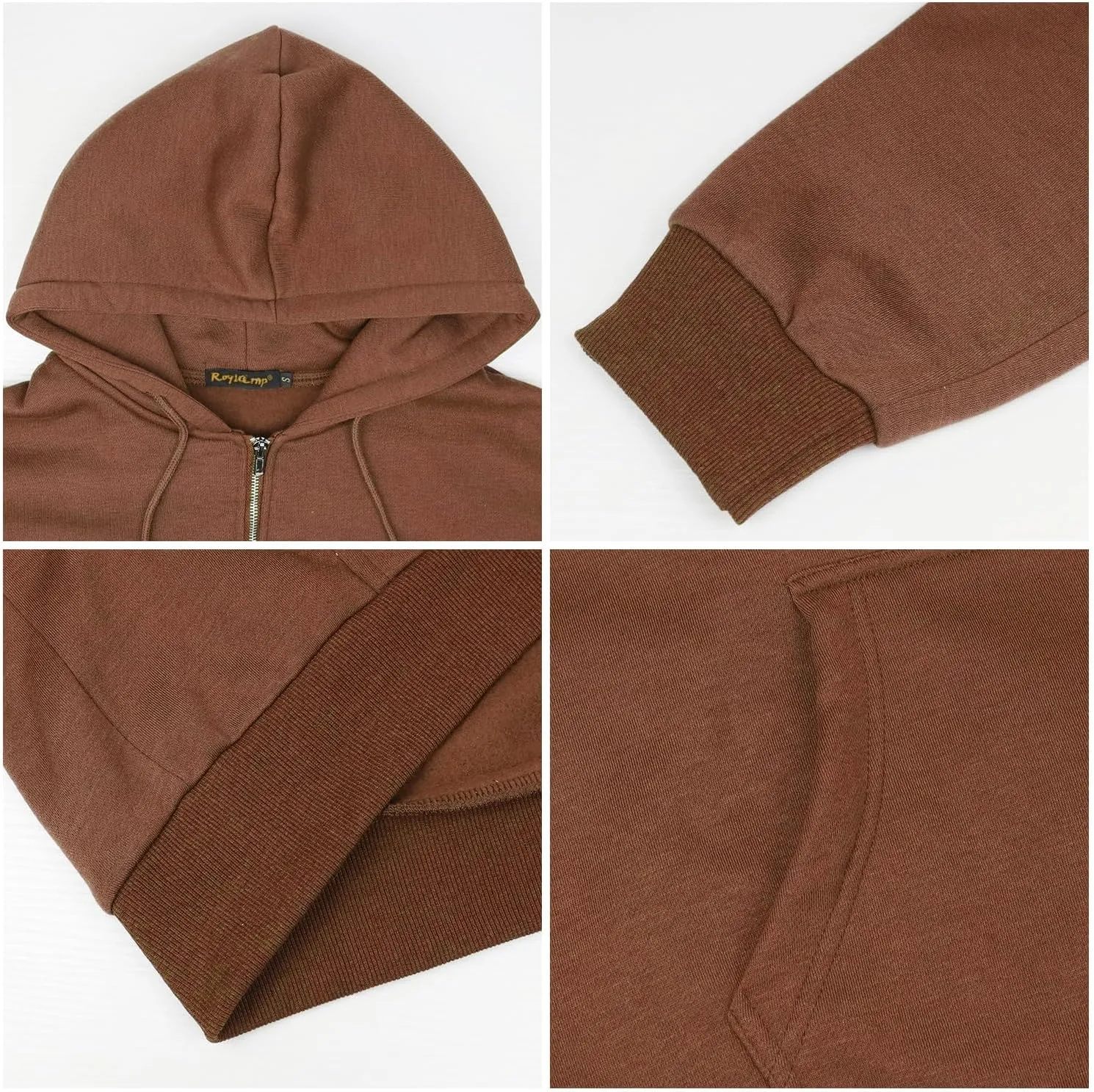 ROYLAMP 2025 Women's Oversized Zip Up Hoodies Sweatshirts Casual Fall Winter Drawstring Y2k Jackets with Pockets