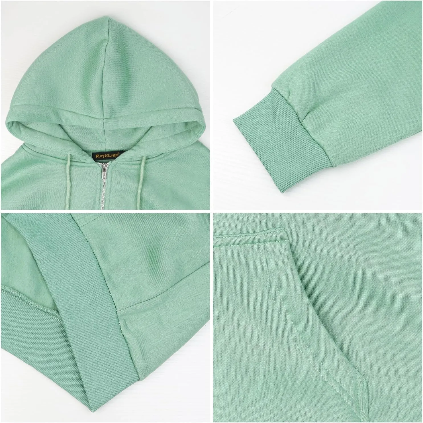 ROYLAMP 2025 Women's Oversized Zip Up Hoodies Sweatshirts Casual Fall Winter Drawstring Y2k Jackets with Pockets