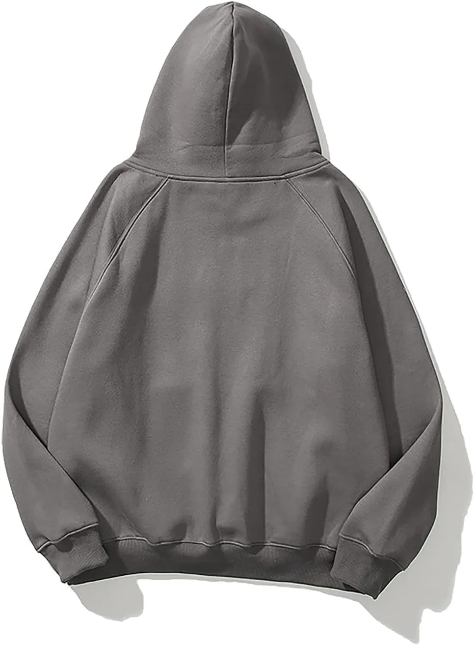 SAFRISIOR Oversized Hoodies for Women and Men Couples Fleece Basic Solid Hooded Sweatshirt Pullover Jackets