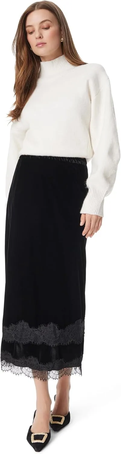 Sam Edelman Women's Gracie Pull on A-line Midi Skirt Standard