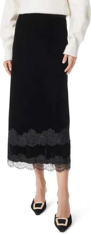 Sam Edelman Women's Gracie Pull on A-line Midi Skirt Standard