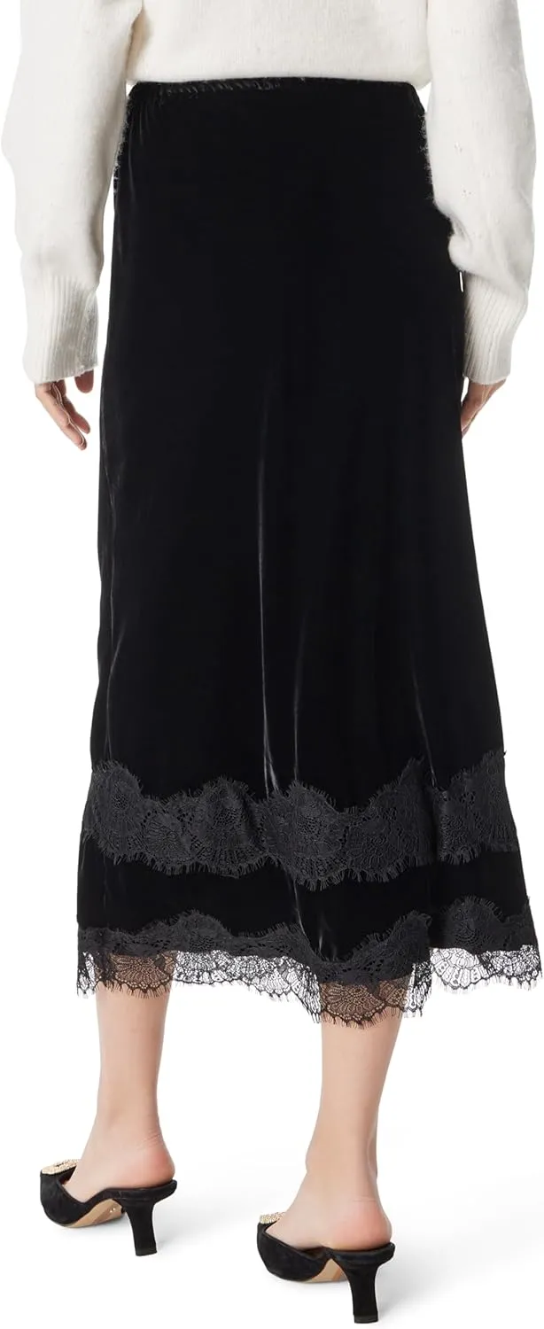Sam Edelman Women's Gracie Pull on A-line Midi Skirt Standard