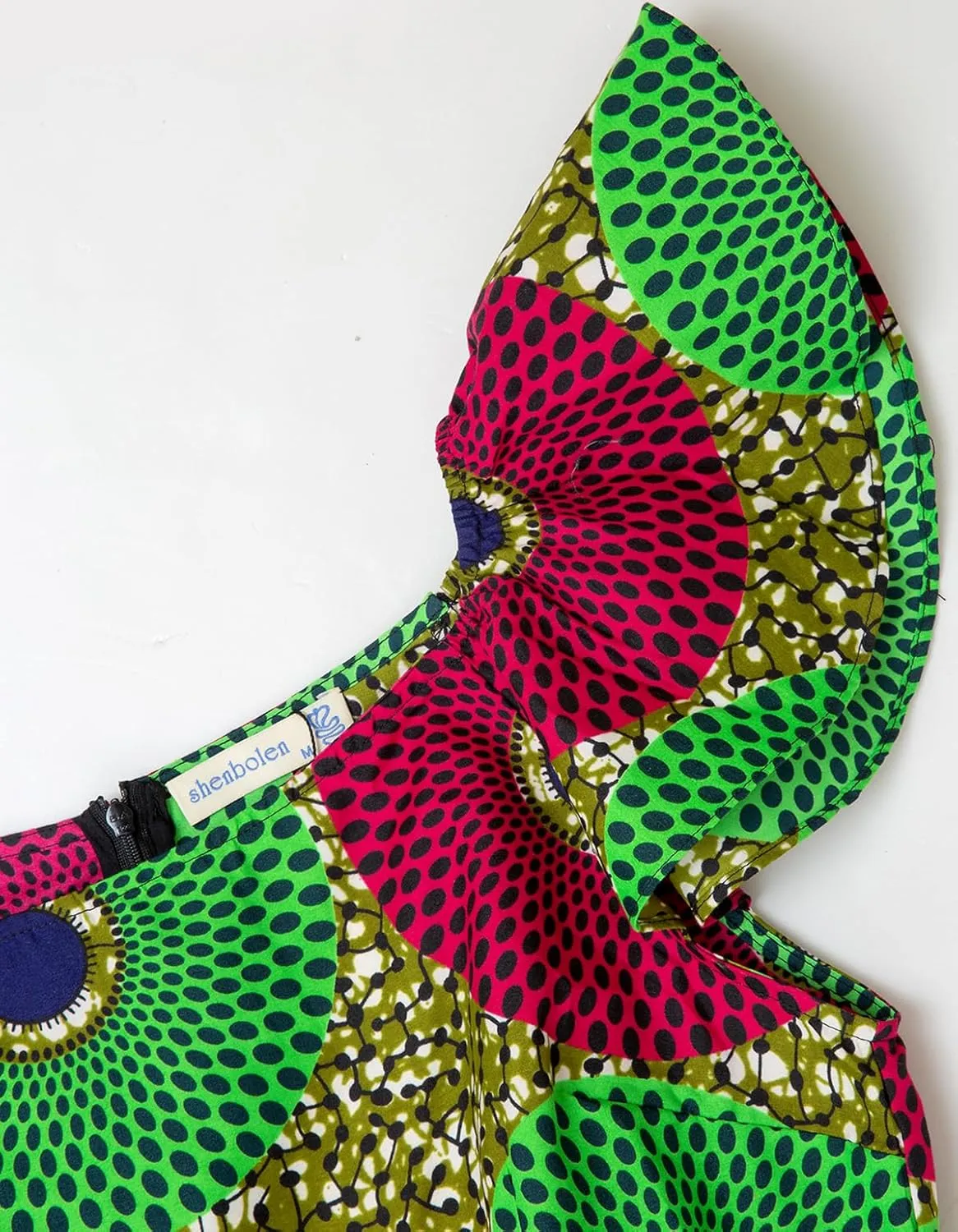 SHENBOLEN Womens Dashiki Tops Sleeveless Summer African Printed Slim Fit Shirts Blouse