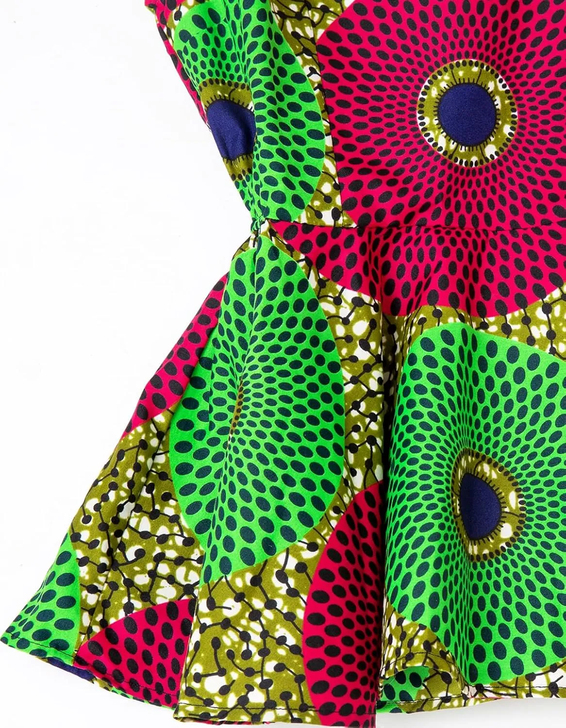 SHENBOLEN Womens Dashiki Tops Sleeveless Summer African Printed Slim Fit Shirts Blouse
