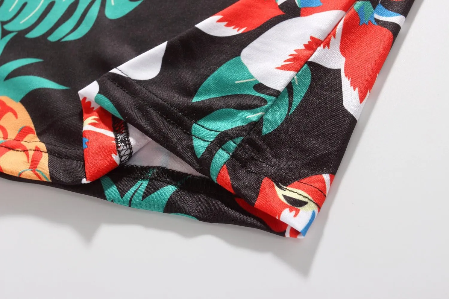 SSLR Mens Hawaiian Shirts Casual Print Short Sleeve T Shirt for Men