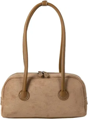 Suede Tote Bag Black Shoulder Bag Suede Purse Slouchy Bag Vintage Purse Work Bag Satchel Boston Bag Hand Bags for Women 2024