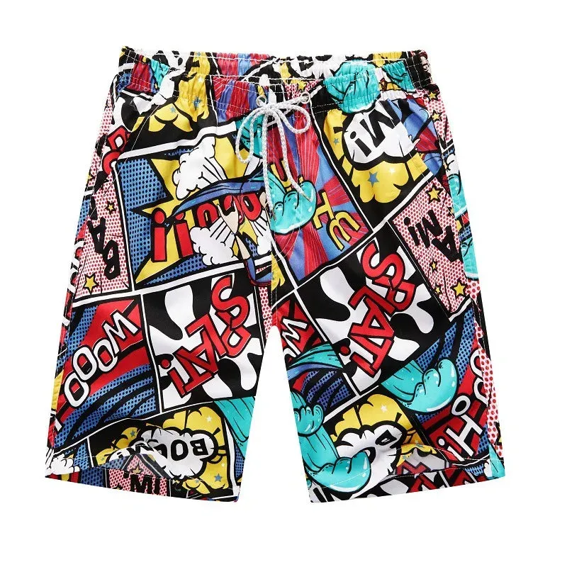 Summer Sublimation Print Beach Shorts For Men