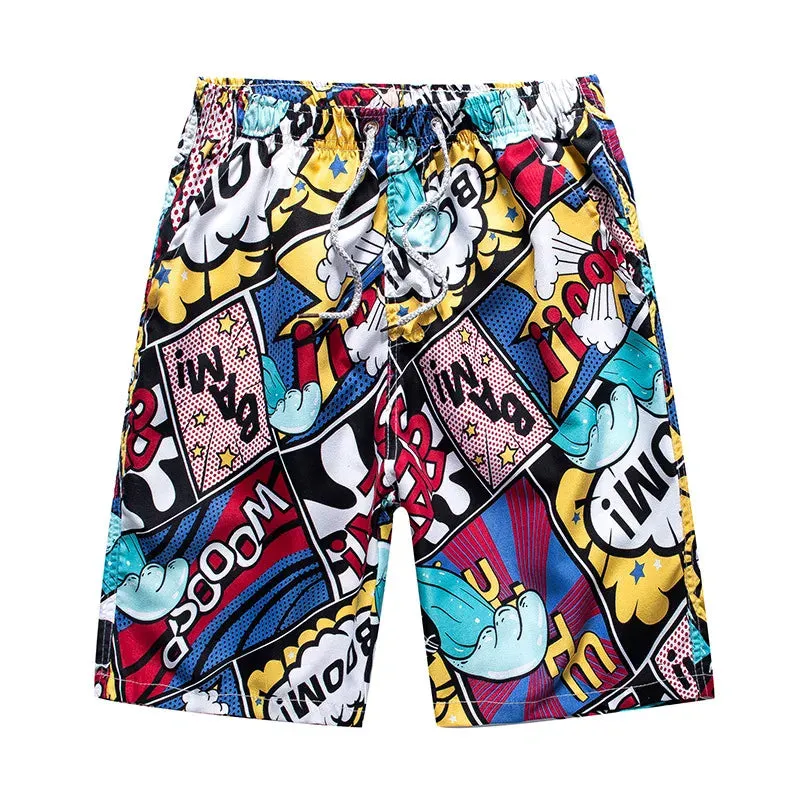 Summer Sublimation Print Beach Shorts For Men