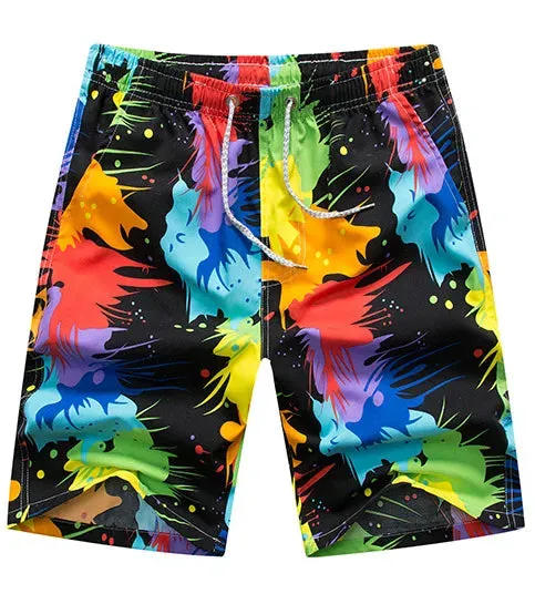 Summer Sublimation Print Beach Shorts For Men