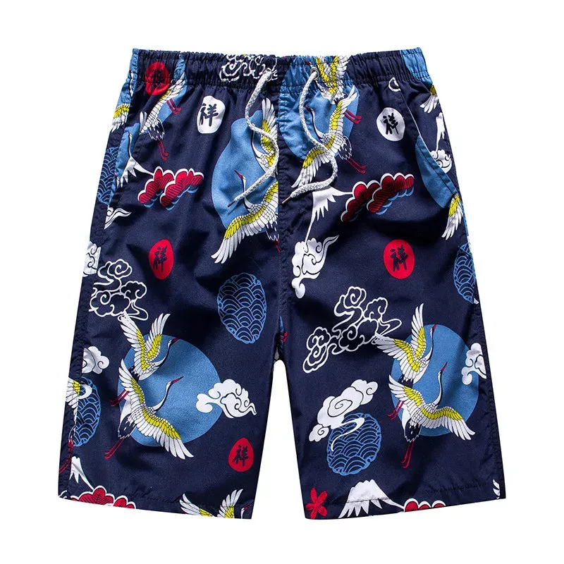 Summer Sublimation Print Beach Shorts For Men