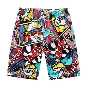 Summer Sublimation Print Beach Shorts For Men