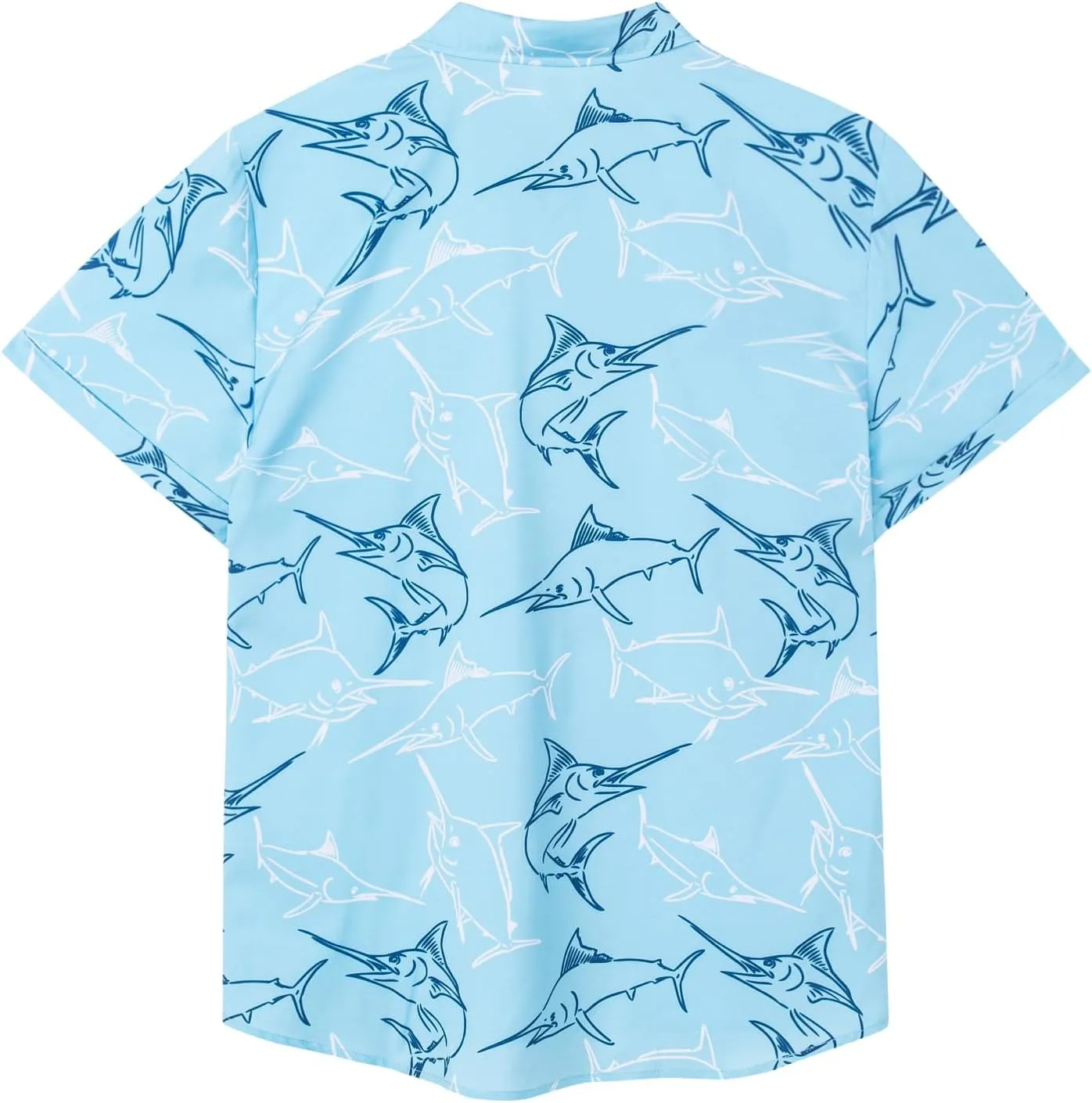 SURF CUZ Mens Casual Hawaiian Shirt Short Sleeve Stretch Button Down Quick Dry Beach Aloha Shirts