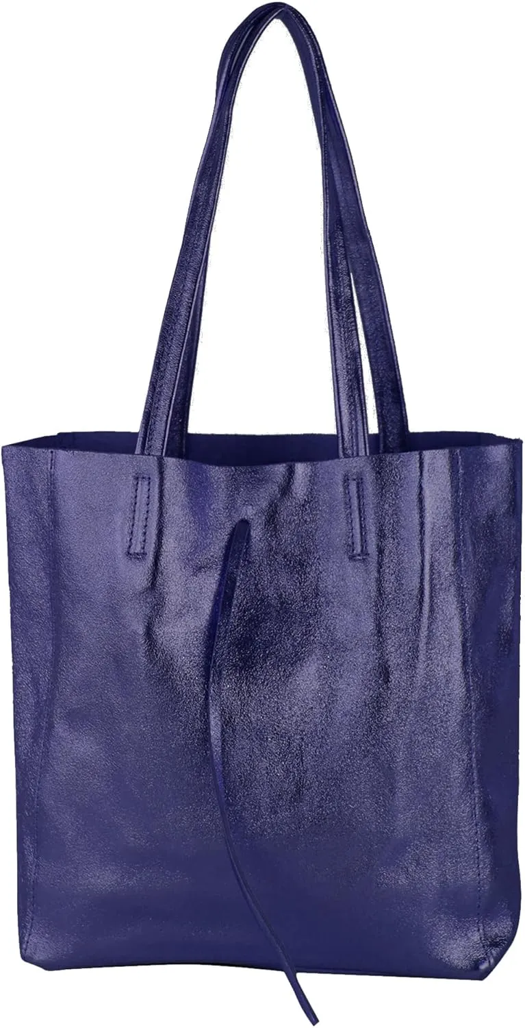 T253 - Leather Tote Bag for Women, With Inner Pocket