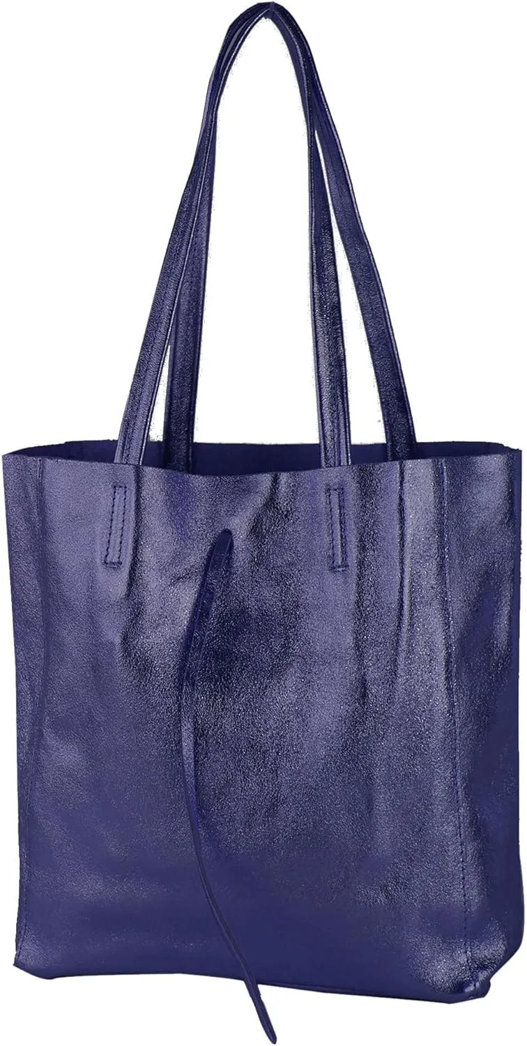 T253 - Leather Tote Bag for Women, With Inner Pocket
