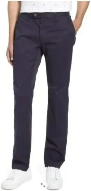 Ted Baker London Men's Seenchi Slim Fit Chino's Casual Dress Work Pants Navy Size 34x32