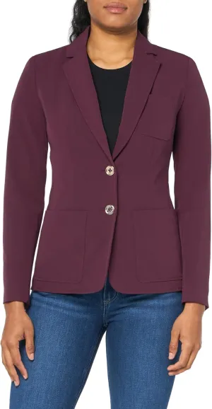 Tommy Hilfiger Womens Notched Blazer Jacket