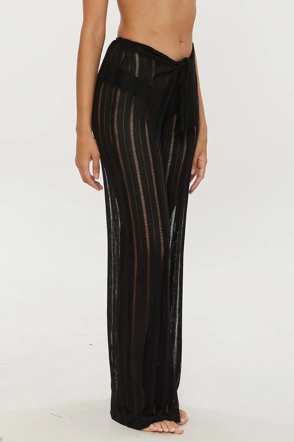 Trina Turk womens Tie Front Pants, Casual, Beach Cover Ups for Women