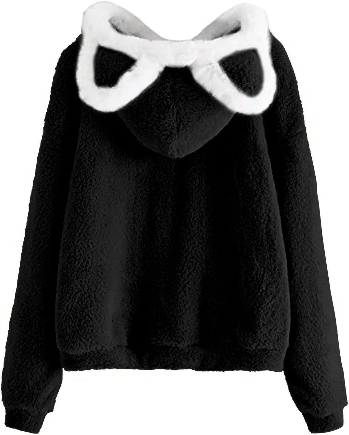 Unisex Hoodies Cat Ear Hooded Sweater Coats Long Sleeve Hoodies Sweatshirt Blouse Pullover Outwear for Women Men