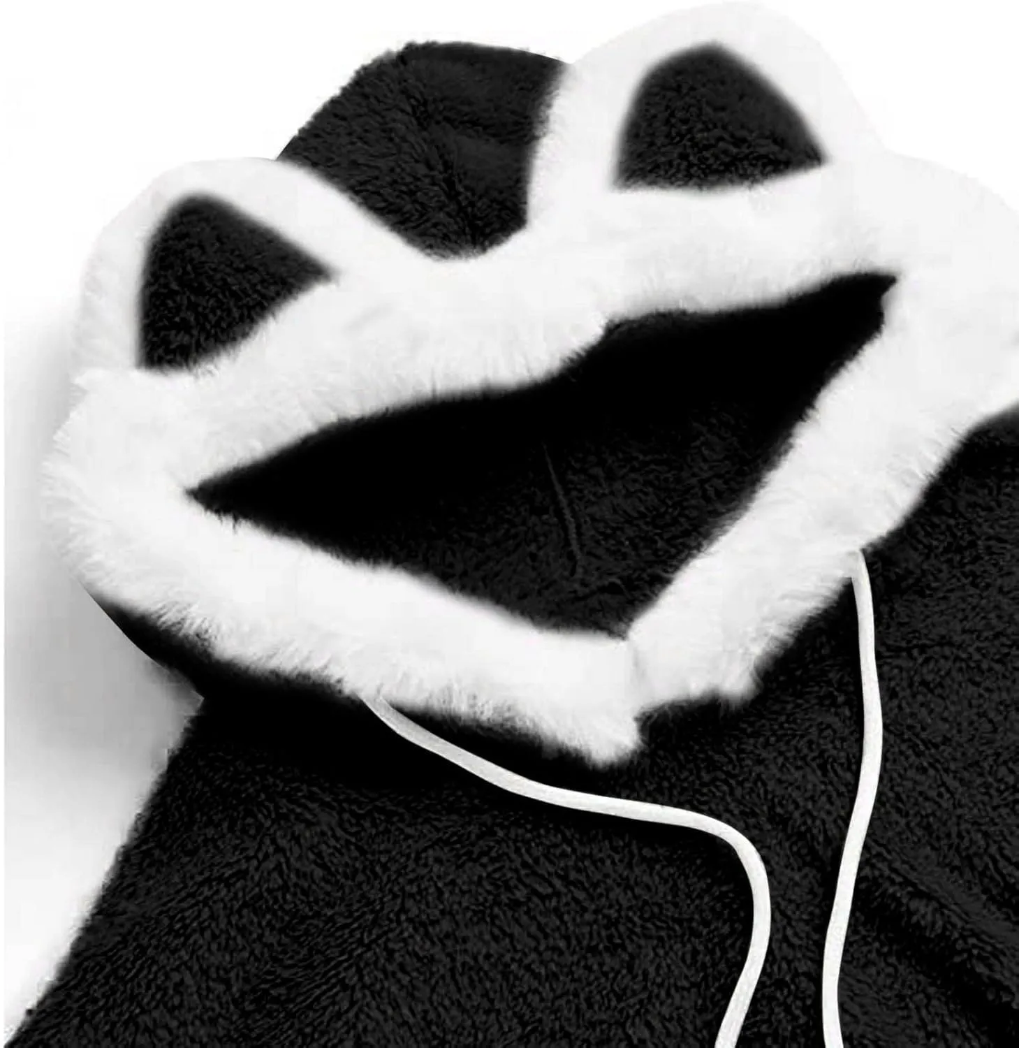Unisex Hoodies Cat Ear Hooded Sweater Coats Long Sleeve Hoodies Sweatshirt Blouse Pullover Outwear for Women Men