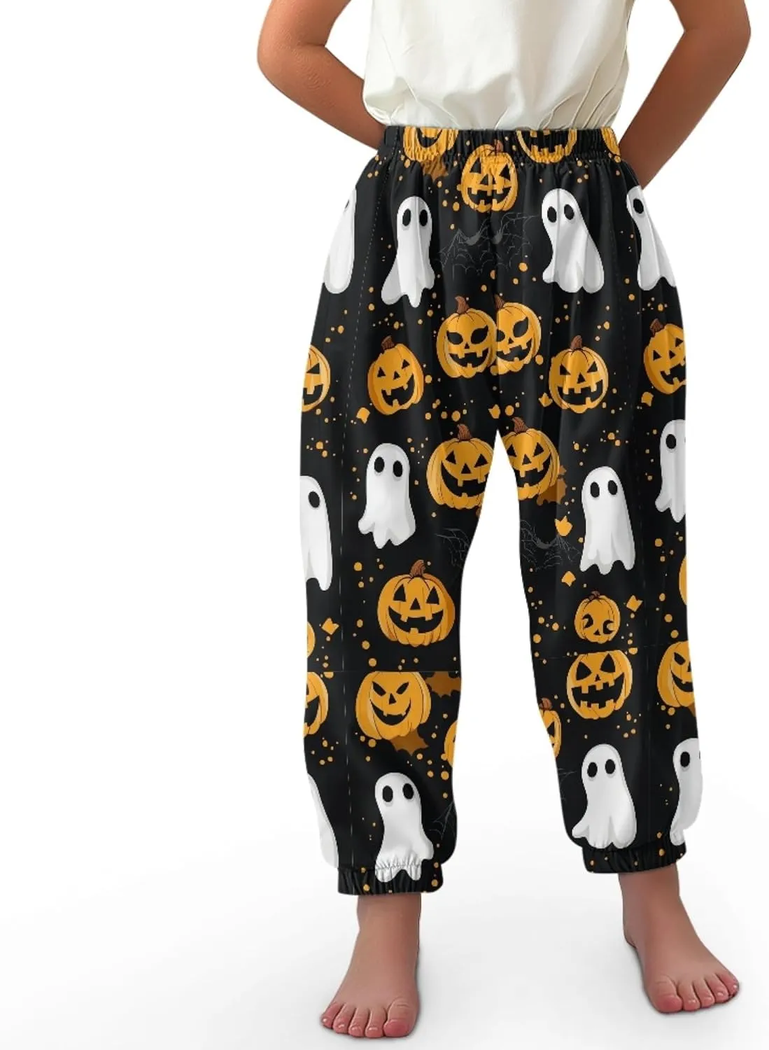 Unisex Little Kids Yoga Trousers Bohemian Beach Pants Baggy Harem Activewear for Boys and Girls Age 3-10