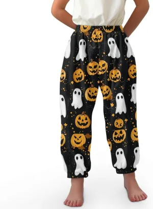Unisex Little Kids Yoga Trousers Bohemian Beach Pants Baggy Harem Activewear for Boys and Girls Age 3-10