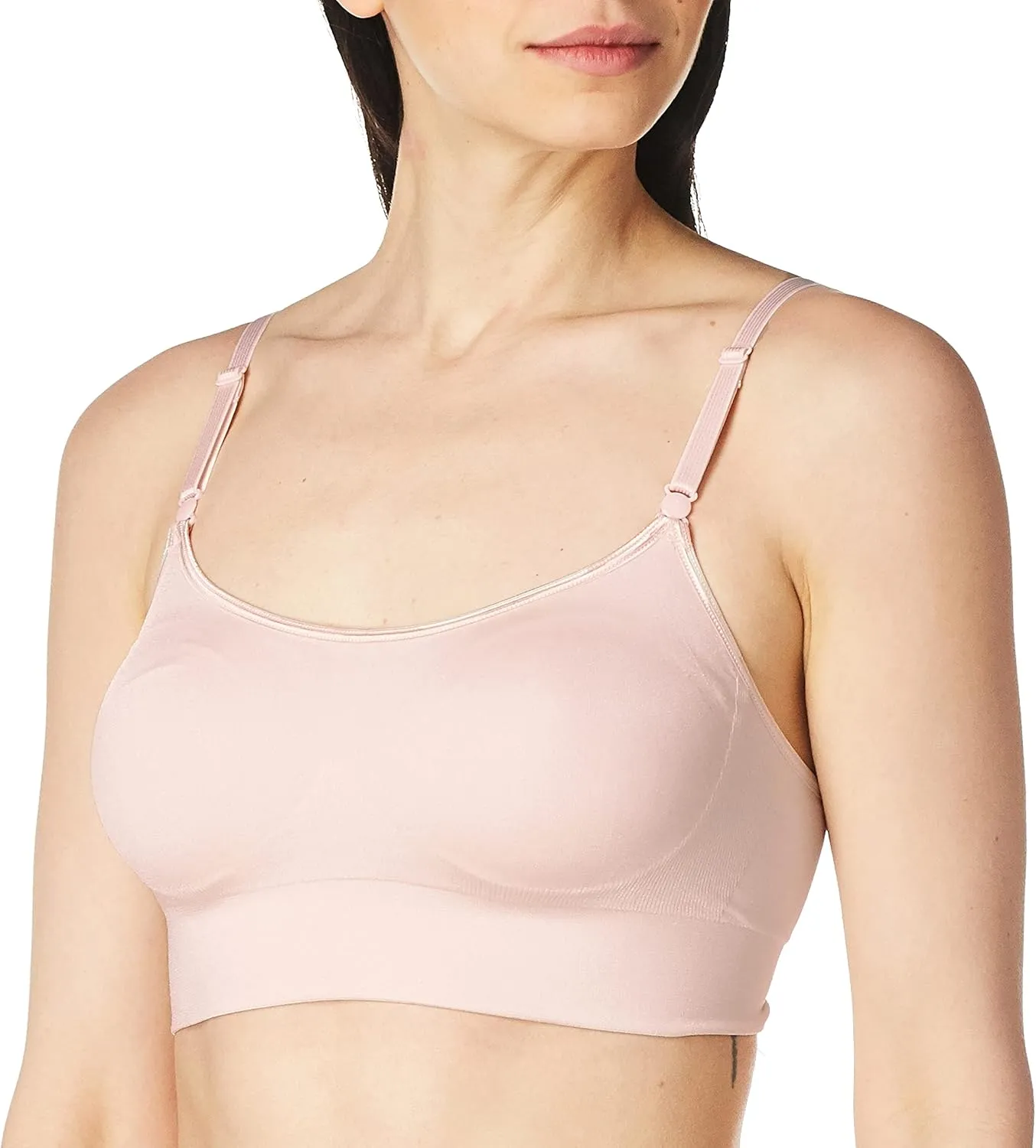 Warner's Women's Easy Does It Dig-Free Band with Seamless Stretch Wireless Lightly Lined Convertible Comfort Bra Rm0911a