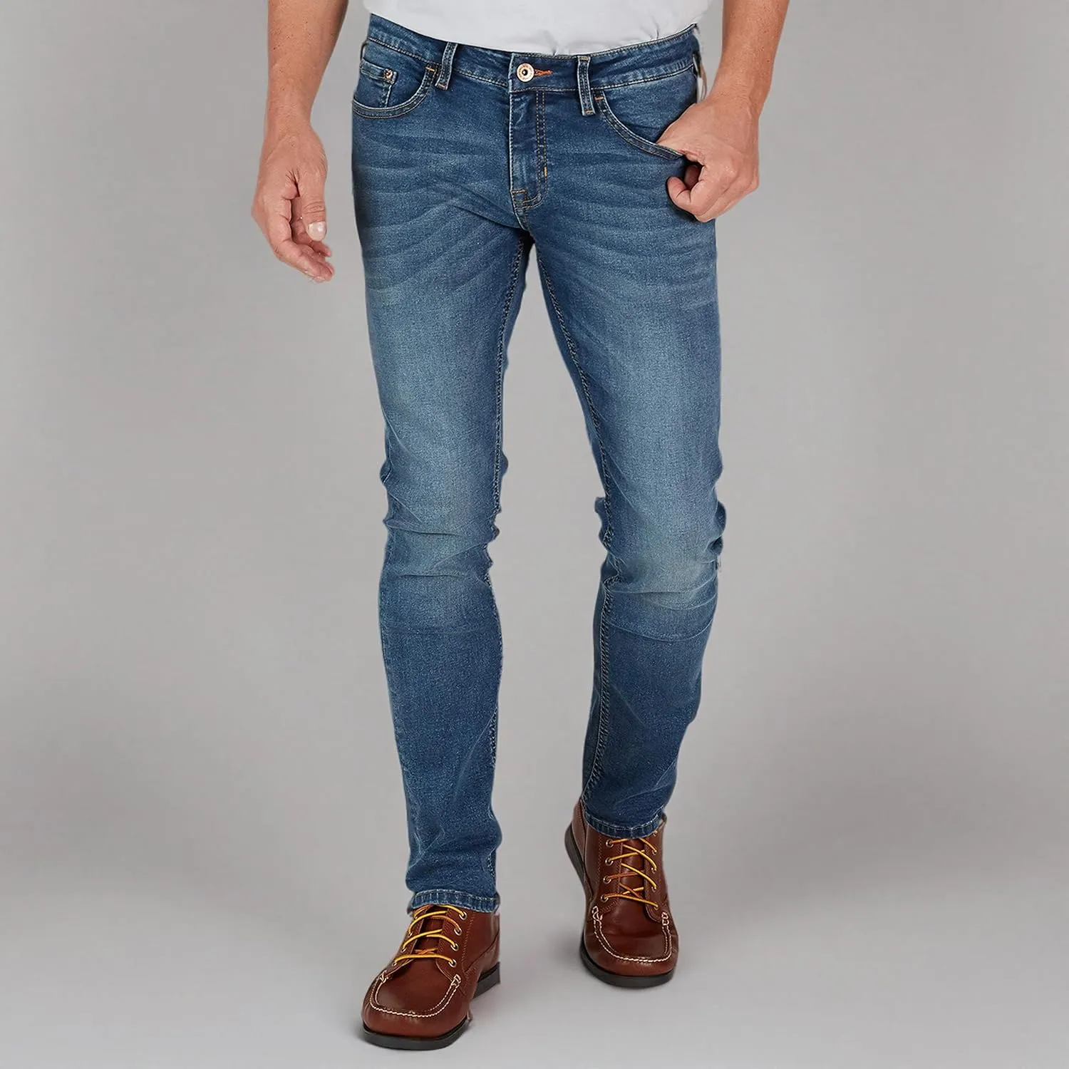 Weatherproof Vintage Mens Jeans Slim Fit - Super-Soft Slim Fit Jeans for Men | Men's Stretch Jean