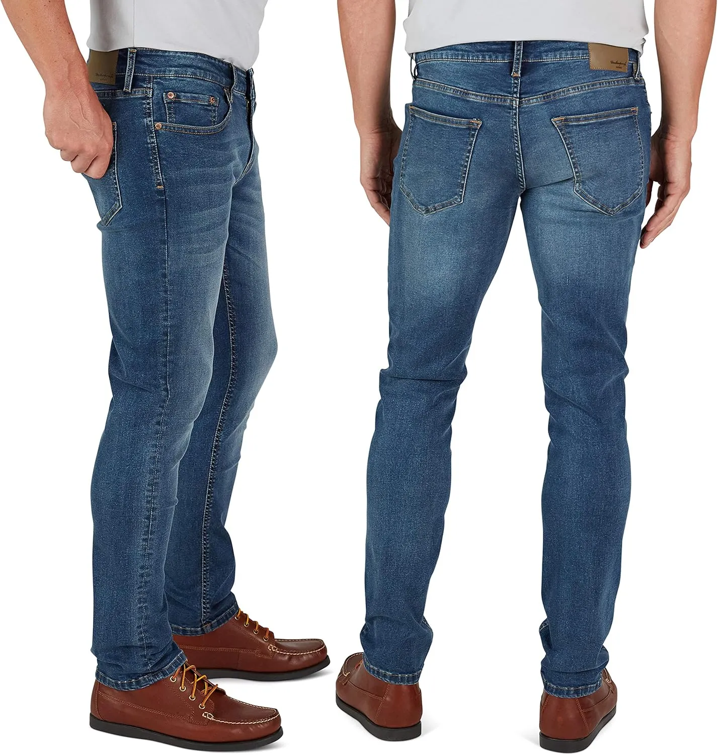 Weatherproof Vintage Mens Jeans Slim Fit - Super-Soft Slim Fit Jeans for Men | Men's Stretch Jean
