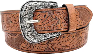 Western Belt for Women Men Cowboys Cowgirls Carving Buckles Belts for Jeans Pants