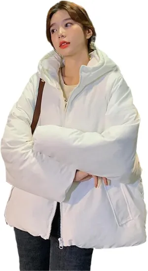 Winter Down Jacket Women Hooded Coat Female Thick Cotton Padded Ladies Overcoat Plus Size Casual Loose Parka
