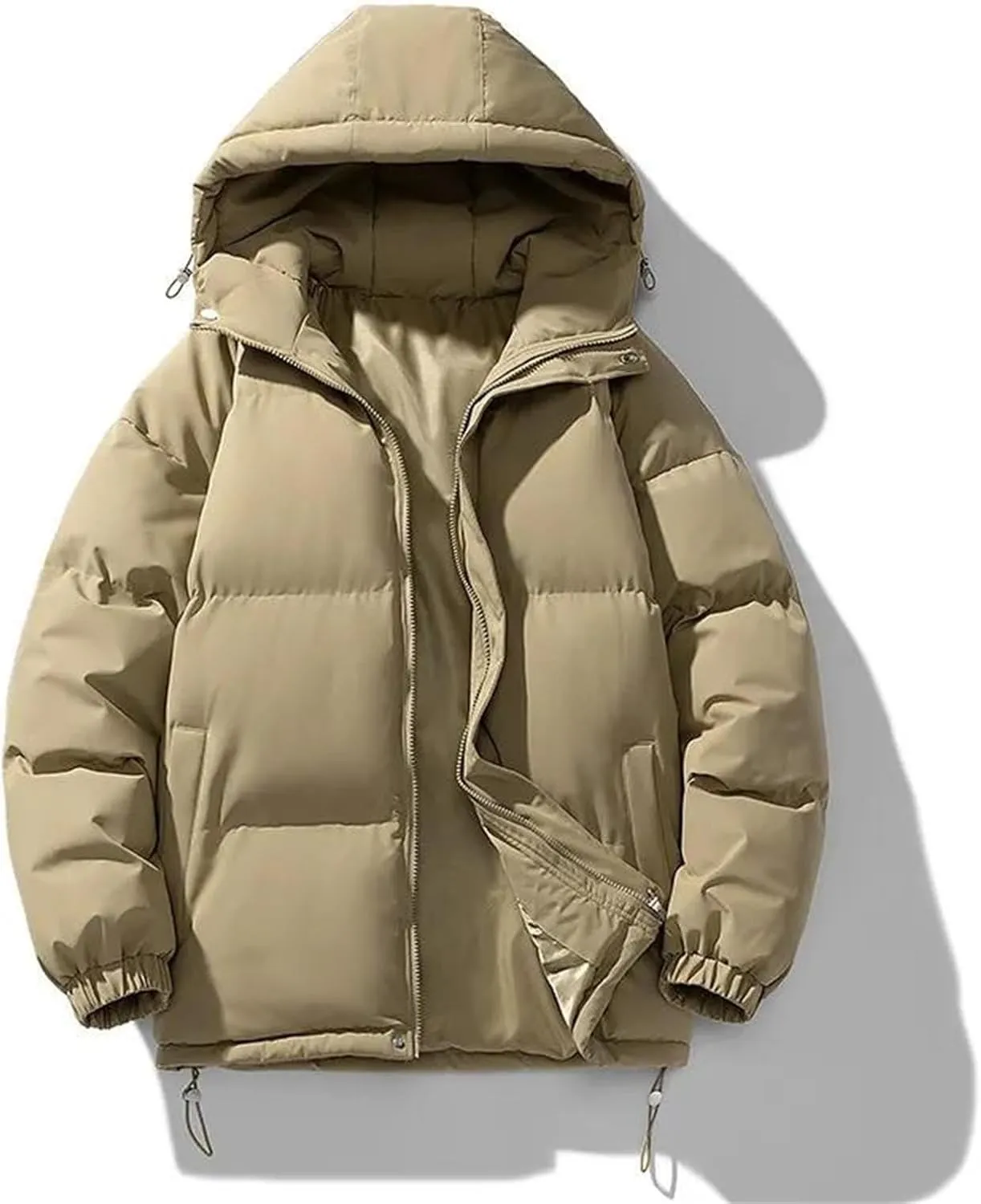 Winter Parkas Men Cotton-Padded Coats Men Puffer Jackets Outdoor Hooded Coat Casual Windbreaker Thick Warm Men Jacket