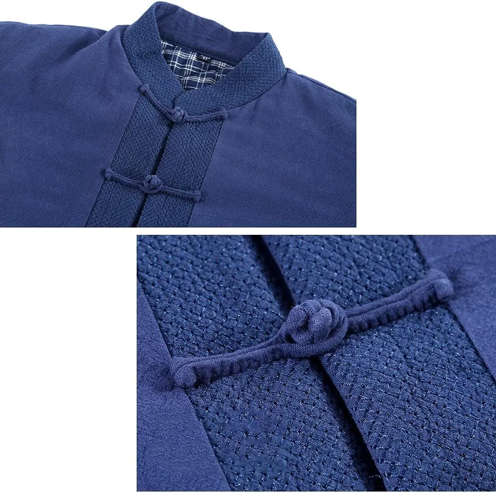 Winter Thick Tang Suit Jackets Cotton Padded Coats Men Warm Tai Chi Uniform Chinese Kung Fu Clothing Shirt