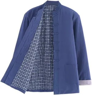 Winter Thick Tang Suit Jackets Cotton Padded Coats Men Warm Tai Chi Uniform Chinese Kung Fu Clothing Shirt