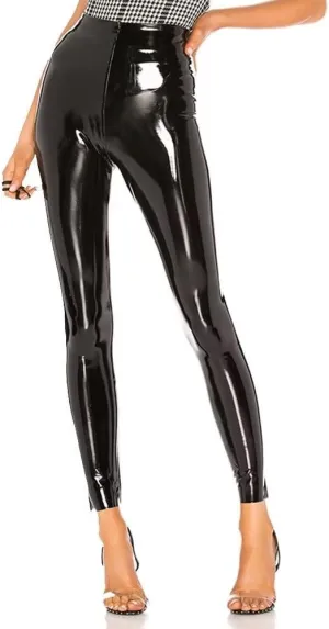 Women Shiny PU Latex Leather PVC Pants Slim Sexy Leggings Stretchy High Waist Bodycon Tight Trousers