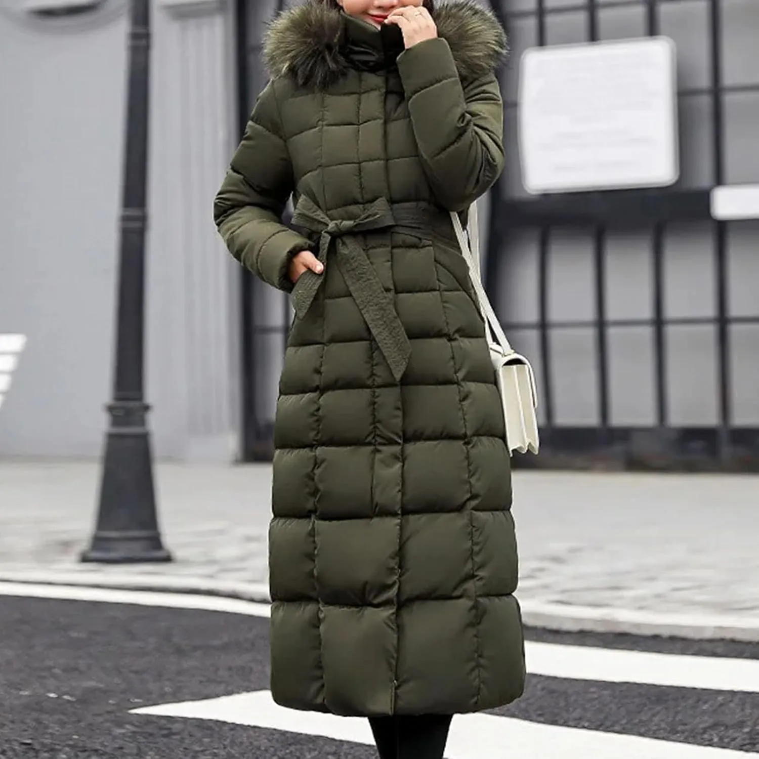 Women Winter Jacket Cotton Padded Slim Warm Thicken Ladies Coat Long Coats Parka Jackets