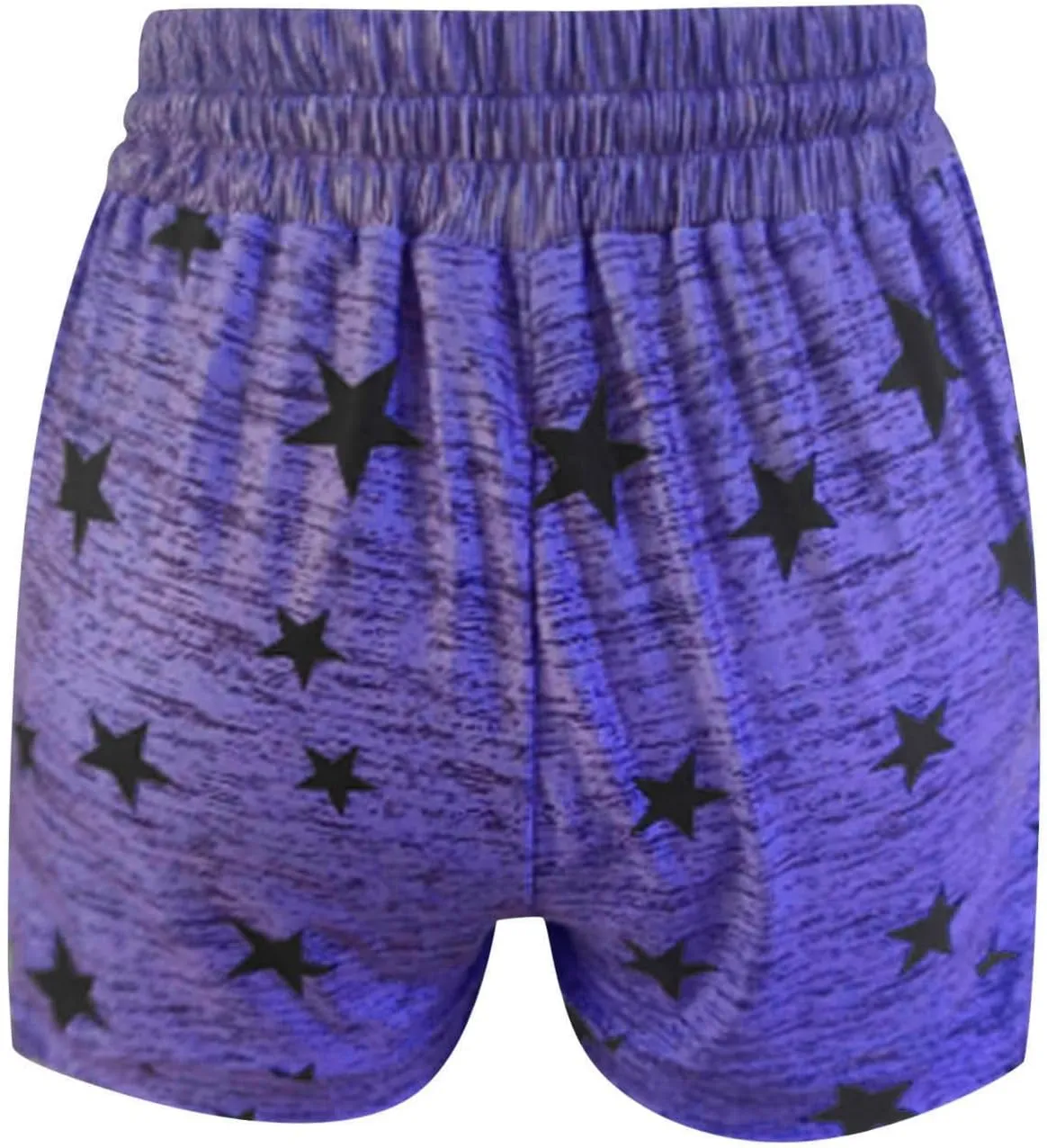 Womens Beach Sport Short Summer Trendy Elastic Slim Drawstring Star Print Short Pants Sport Casual Yoga Short Trouser